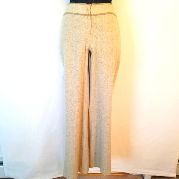 #1064 Preown Caslon Slate Green Wool Tweed Pants 4 - Picture 1 of 15